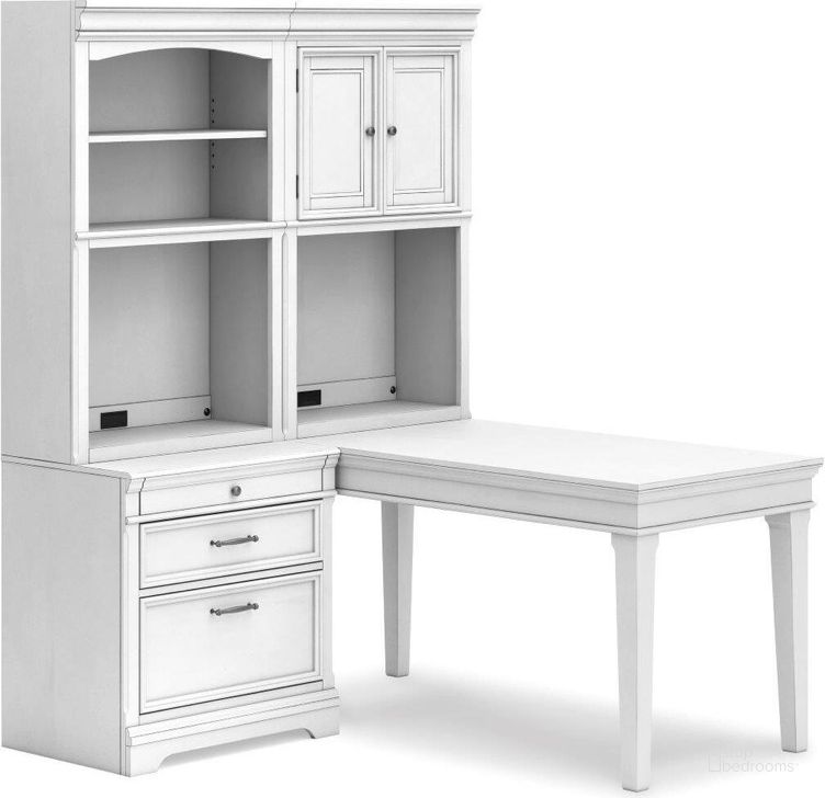 White wash deals corner desk