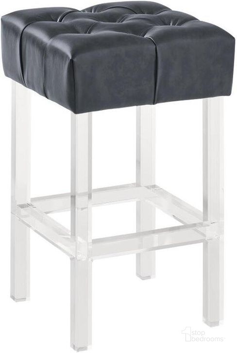The appearance of Kara Acrylic 26 Inch Counter Height Barstool designed by Armen Living in the modern / contemporary interior design. This grey piece of furniture  was selected by 1StopBedrooms from Kara Collection to add a touch of cosiness and style into your home. Sku: LCKABAGR26. Product Type: Barstool. Material: Acrylic. Image1