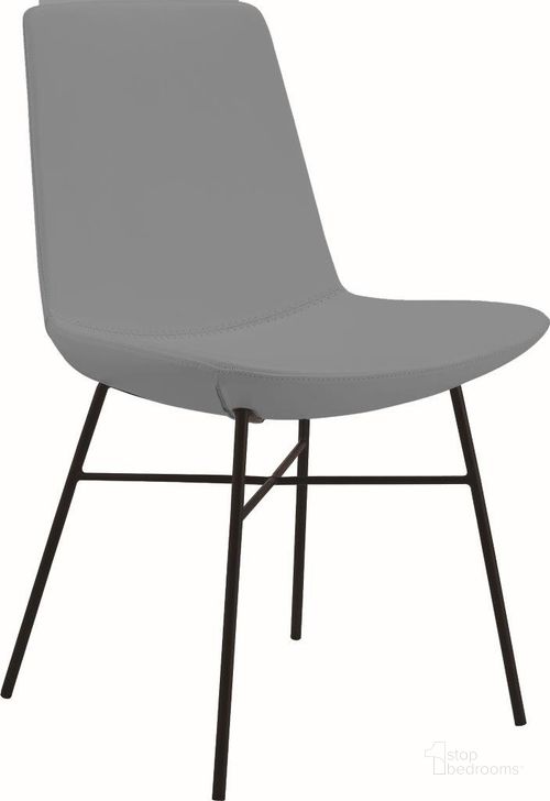 The appearance of Kate Dining Chair Set Of 2 In Dark Grey designed by Bellini Modern Living in the modern / contemporary interior design. This dark grey piece of furniture  was selected by 1StopBedrooms from Kate Collection to add a touch of cosiness and style into your home. Sku: Kate DGY. Material: Steel. Product Type: Dining Chair. Image1