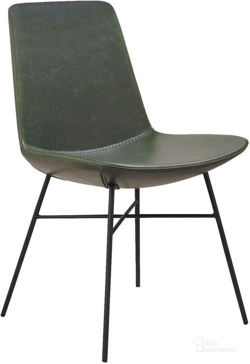 The appearance of Kate Green Dining Chair Set Of 2 designed by Bellini Modern Living in the modern / contemporary interior design. This green piece of furniture  was selected by 1StopBedrooms from Kate Collection to add a touch of cosiness and style into your home. Sku: Kate GRN. Product Type: Dining Chair.
