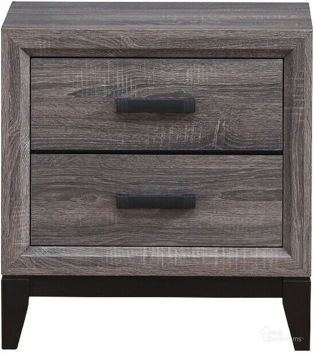 The appearance of Kate Nightstand designed by Global Furniture USA in the transitional interior design. This grey piece of furniture  was selected by 1StopBedrooms from Kate Collection to add a touch of cosiness and style into your home. Sku: KATE-FOIL GREY-NS. Product Type: Nightstand. Material: MDF. Image1