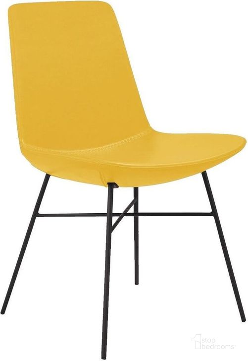 The appearance of Kate Yellow Dining Chair Set Of 2 designed by Bellini Modern Living in the modern / contemporary interior design. This yellow piece of furniture  was selected by 1StopBedrooms from Kate Collection to add a touch of cosiness and style into your home. Sku: Kate YEL. Product Type: Dining Chair.