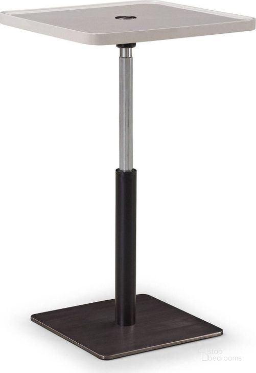 The appearance of Katie Grey And Black End Table designed by Bellini Modern Living in the transitional interior design. This black and gray piece of furniture  was selected by 1StopBedrooms from Katie Collection to add a touch of cosiness and style into your home. Sku: Katie ET. Product Type: End Table. Image1