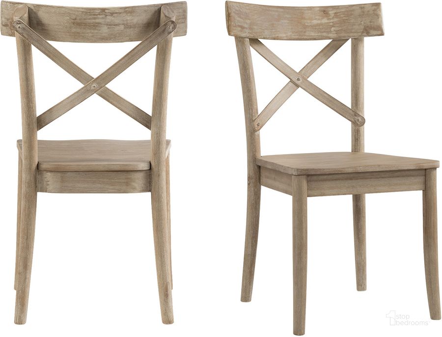 The appearance of Keaton Beach X Back Wooden Side Chair Set Of 2 designed by Picket House in the transitional interior design. This brown piece of furniture  was selected by 1StopBedrooms from Keaton Collection to add a touch of cosiness and style into your home. Sku: LCL100WSC. Material: Wood. Product Type: Side Chair. Image1
