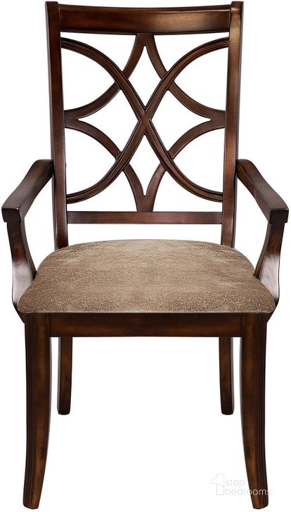 The appearance of Keegan Arm Chair Set of 2 designed by Homelegance in the transitional interior design. This brown piece of furniture  was selected by 1StopBedrooms from Keegan Collection to add a touch of cosiness and style into your home. Sku: 2546A. Material: Wood. Product Type: Arm Chair. Image1