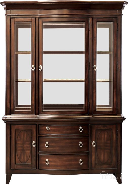 The appearance of Keegan Buffet and Hutch designed by Homelegance in the transitional interior design. This brown piece of furniture  was selected by 1StopBedrooms from Keegan Collection to add a touch of cosiness and style into your home. Sku: 2546-50;2546-55. Product Type: Buffet and Hutch. Image1