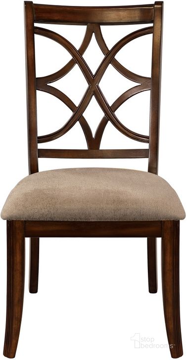 The appearance of Keegan Side Chair Set of 2 designed by Homelegance in the transitional interior design. This brown piece of furniture  was selected by 1StopBedrooms from Keegan Collection to add a touch of cosiness and style into your home. Sku: 2546S. Material: Wood. Product Type: Side Chair. Image1