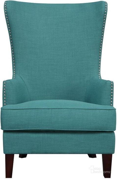 The appearance of Kegan Heirloom Teal Accent Chair designed by Picket House in the transitional interior design. This teal piece of furniture  was selected by 1StopBedrooms from Kegan Collection to add a touch of cosiness and style into your home. Sku: UKR087100CA. Material: Wood. Product Type: Accent Chair. Image1
