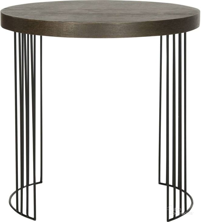 The appearance of Kelly Dark Brown and Black Scandinavian Wood Side Table designed by Safavieh in the modern / contemporary interior design. This dark brown piece of furniture  was selected by 1StopBedrooms from Kelly Collection to add a touch of cosiness and style into your home. Sku: FOX4201B. Product Type: Accent Table. Material: Iron. Image1