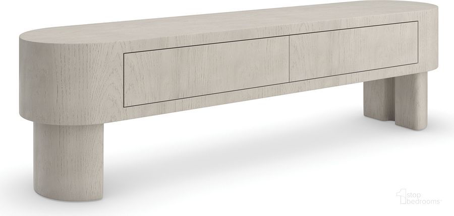 The appearance of Kelly Hoppen Bowie Tv Console In Fossil designed by Caracole in the modern / contemporary interior design. This fossil piece of furniture  was selected by 1StopBedrooms from Kelly Hoppen Collection to add a touch of cosiness and style into your home. Sku: KHC-022-532. Material: Wood. Product Type: TV Console. Image1