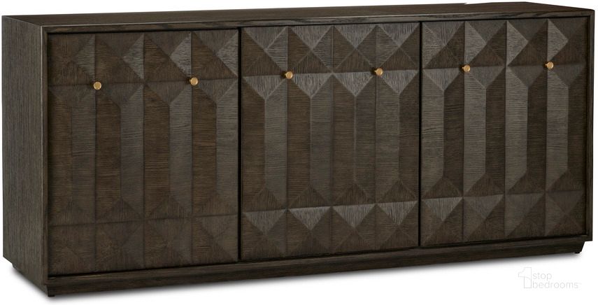 The appearance of Kendall Dove Gray Credenza designed by Currey & Company in the modern / contemporary interior design. This dove gray piece of furniture  was selected by 1StopBedrooms from Kendall Collection to add a touch of cosiness and style into your home. Sku: 3000-0227. Product Type: Credenza. Material: Brass. Image1
