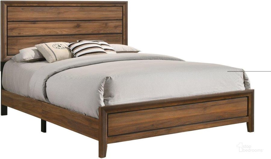 The appearance of Kennedy Queen Panel Biab With USB In Nutmeg designed by Bernards in the modern / contemporary interior design. This nutmeg piece of furniture  was selected by 1StopBedrooms from Kennedy Collection to add a touch of cosiness and style into your home. Sku: 1372-105. Bed Type: Panel Bed. Product Type: Panel Bed. Bed Size: Queen. Material: Poplar. Image1