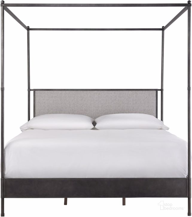 The appearance of Kent Poster Complete King Bed In Pepper designed by Universal in the modern / contemporary interior design. This pepper piece of furniture  was selected by 1StopBedrooms from Modern Farmhouse Collection to add a touch of cosiness and style into your home. Sku: U011290B. Bed Type: Canopy Bed. Product Type: Poster Bed. Bed Size: King. Image1