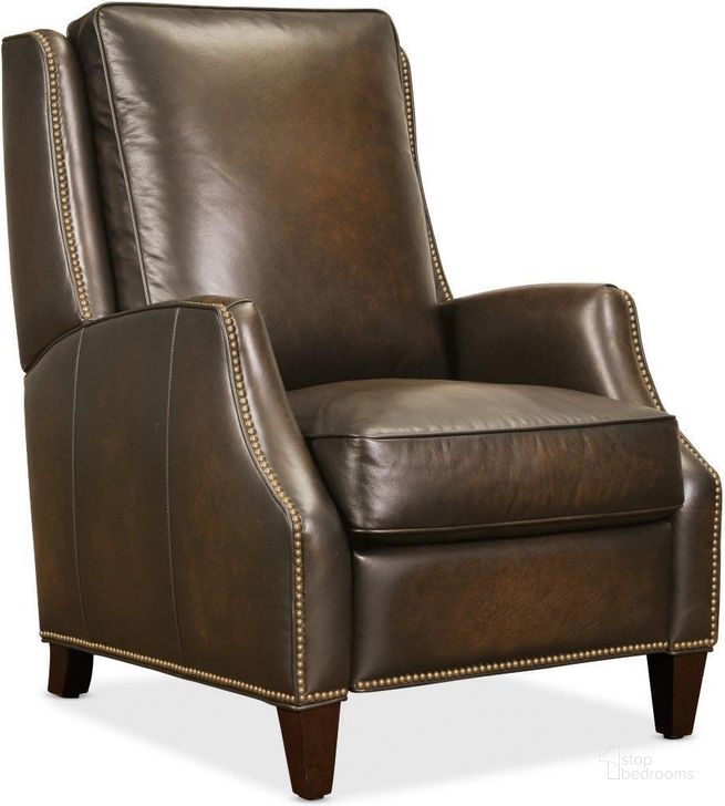 The appearance of Kerley Manual Push Back Recliner designed by Hooker in the traditional interior design. This dark wood piece of furniture  was selected by 1StopBedrooms from RC Collection to add a touch of cosiness and style into your home. Sku: RC260-PB-086. Material: Leather. Product Type: Recliner. Image1