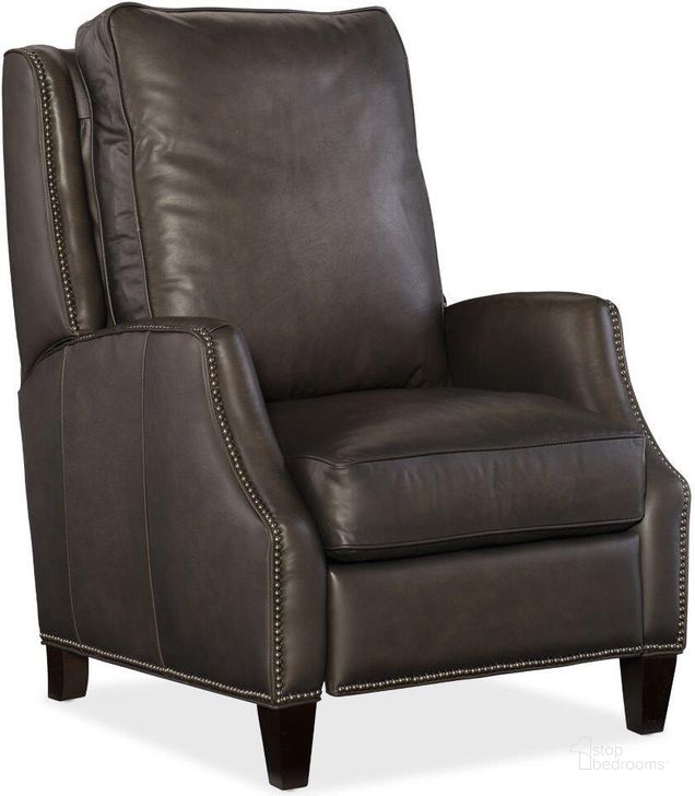 The appearance of Kerley Manual Push Back Recliner designed by Hooker in the traditional interior design. This black piece of furniture  was selected by 1StopBedrooms from RC Collection to add a touch of cosiness and style into your home. Sku: RC260-PB-095. Material: Leather. Product Type: Recliner. Image1