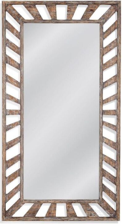 The appearance of Kessler Brown Mirror designed by Bassett Mirror Company in the country / farmhouse interior design. This brown piece of furniture  was selected by 1StopBedrooms from Kessler Collection to add a touch of cosiness and style into your home. Sku: M4615EC. Product Type: Accent Mirror.