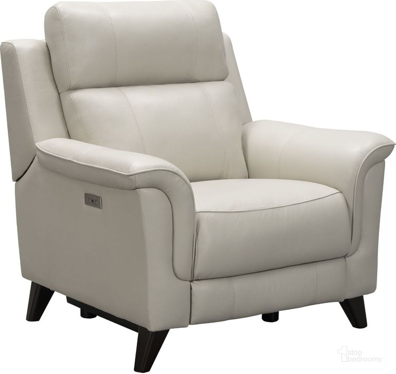 The appearance of Kester Power Recliner in Laurel Cream Leather designed by BarcaLounger in the transitional interior design. This cream piece of furniture  was selected by 1StopBedrooms from Kester Collection to add a touch of cosiness and style into your home. Sku: 9PH3716372682. Material: Leather. Product Type: Power Reclining. Image1