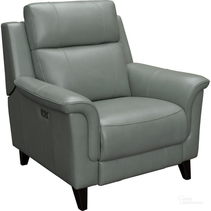 The appearance of Kester Power Recliner in Lorenzo Mint Leather designed by BarcaLounger in the transitional interior design. This mint piece of furniture  was selected by 1StopBedrooms from Kester Collection to add a touch of cosiness and style into your home. Sku: 9PH3716372945. Material: Leather. Product Type: Power Reclining. Image1