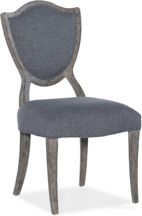 The appearance of Beaumont Gray Shield Back Side Chair Set of 2 designed by Hooker in the traditional interior design. This gray piece of furniture  was selected by 1StopBedrooms from Beaumont Collection to add a touch of cosiness and style into your home. Sku: 5751-75411-95. Material: Fabric. Product Type: Side Chair.
