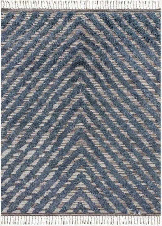 The appearance of Khalid Blue/Pewter Rug KHALKF-06BBPW4060 designed by Loloi Rugs in the modern / contemporary interior design. This blue and pewter piece of furniture  was selected by 1StopBedrooms from Khalid Collection to add a touch of cosiness and style into your home. Sku: KHALKF-06BBPW4060. Material: Wool. Product Type: Rug. Image1