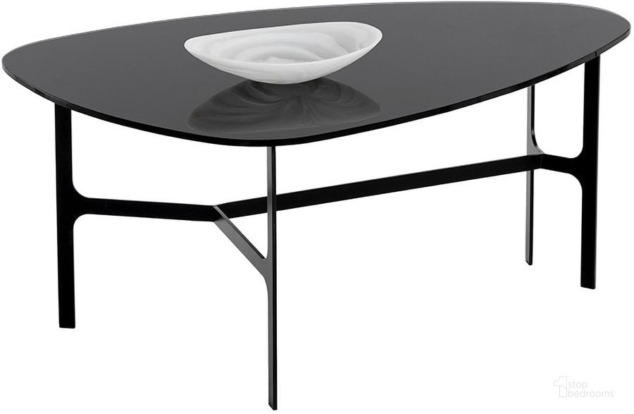 The appearance of Kiernan Side Table designed by Sunpan in the transitional interior design. This black piece of furniture  was selected by 1StopBedrooms from Kiernan Collection to add a touch of cosiness and style into your home. Sku: 108198. Material: Glass. Product Type: Side Table. Image1