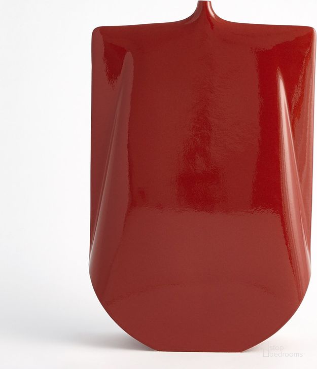 The appearance of Kimono Tall Vase In Red designed by Global Views in the modern / contemporary interior design. This red piece of furniture  was selected by 1StopBedrooms from Kimono Collection to add a touch of cosiness and style into your home. Sku: 1.10773. Material: Ceramic. Product Type: Vase. Image1