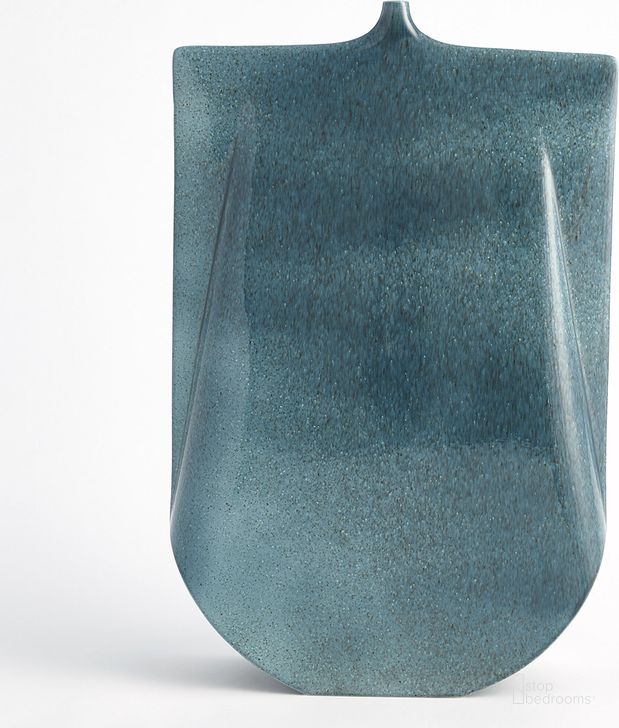 The appearance of Kimono Tall Vase In Teal designed by Global Views in the modern / contemporary interior design. This blue piece of furniture  was selected by 1StopBedrooms from Kimono Collection to add a touch of cosiness and style into your home. Sku: 1.1077. Material: Ceramic. Product Type: Vase. Image1