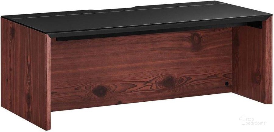 The appearance of Kinetic 38 Inch Wall Mount Office Desk In Black Cherry designed by Modway in the modern / contemporary interior design. This black cherry piece of furniture  was selected by 1StopBedrooms from Kinetic Collection to add a touch of cosiness and style into your home. Sku: EEI-6206-BLK-CHE. Material: Wood. Product Type: Home Office Desk. Image1