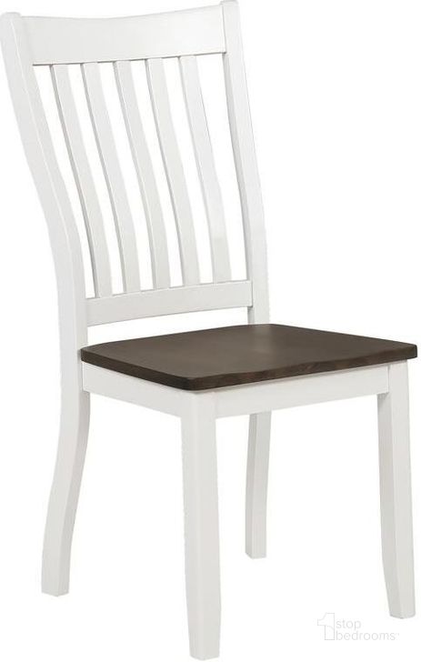 The appearance of Kingman Side Chair (Set Of 2) designed by Coaster in the transitional interior design. This white piece of furniture  was selected by 1StopBedrooms from Kingman Collection to add a touch of cosiness and style into your home. Sku: 109542. Material: Wood. Product Type: Dining Chair. Image1