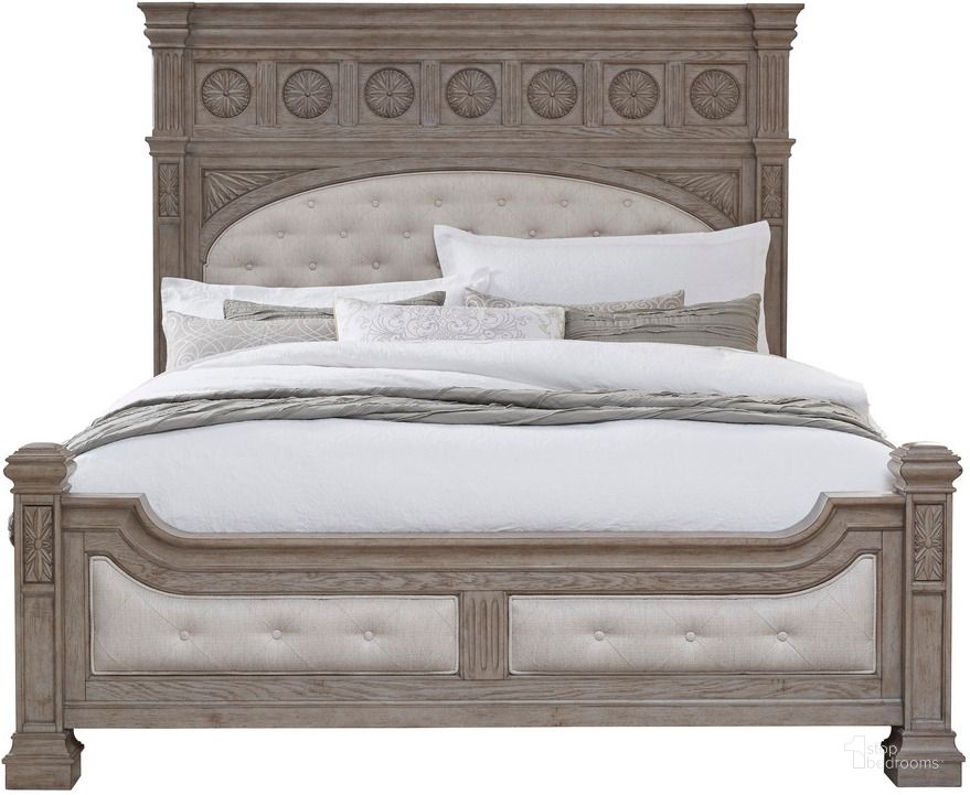 The appearance of Kingsbury King Panel Bed In Gray designed by Pulaski in the  interior design. This gray piece of furniture  was selected by 1StopBedrooms from Kingsbury Collection to add a touch of cosiness and style into your home. Sku: P167172;P167180;P167181. Bed Type: Panel Bed. Product Type: Panel Bed. Bed Size: King. Material: Rubberwood. Image1