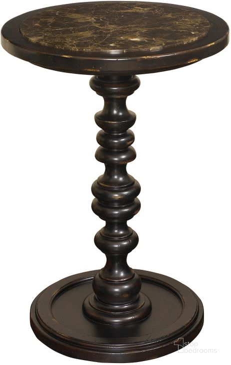 The appearance of Kingstown Rich Tamarind Pitcairn Accent Table designed by Tommy Bahama in the traditional interior design. This brown piece of furniture  was selected by 1StopBedrooms from Kingstown Collection to add a touch of cosiness and style into your home. Sku: 01-0619-940. Material: Leather. Product Type: Accent Table. Image1