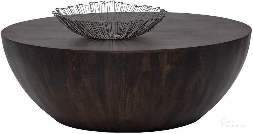 The appearance of Kinsley Small Coffee Table In Dark Brown designed by Sunpan in the modern / contemporary interior design. This dark brown piece of furniture  was selected by 1StopBedrooms from Kinsley Collection to add a touch of cosiness and style into your home. Sku: 108054. Material: Wood. Product Type: Coffee Table. Image1