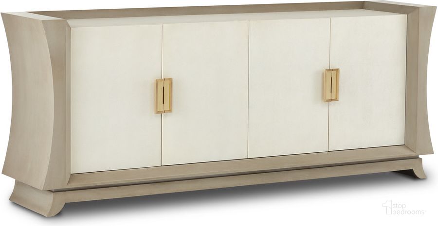 The appearance of Koji Cream Credenza designed by Currey & Company in the modern / contemporary interior design. This cream piece of furniture  was selected by 1StopBedrooms from Barry Goralnick Collection to add a touch of cosiness and style into your home. Sku: 3000-0212. Material: Wood. Product Type: Credenza. Image1