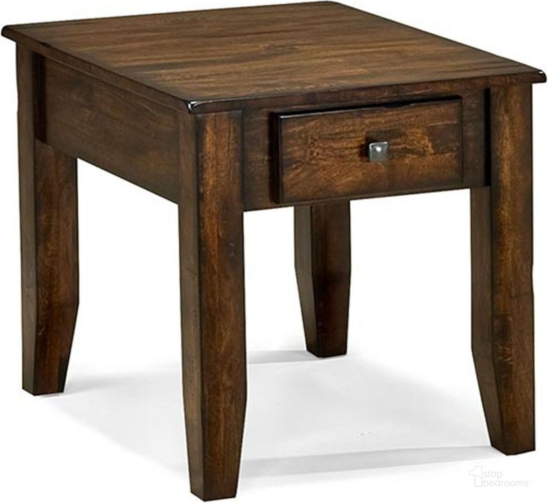 The appearance of Kona Raisin End Table designed by Intercon in the transitional interior design. This brown piece of furniture  was selected by 1StopBedrooms from Kona Collection to add a touch of cosiness and style into your home. Sku: KA-TA-2228-RAI-C. Product Type: End Table. Image1