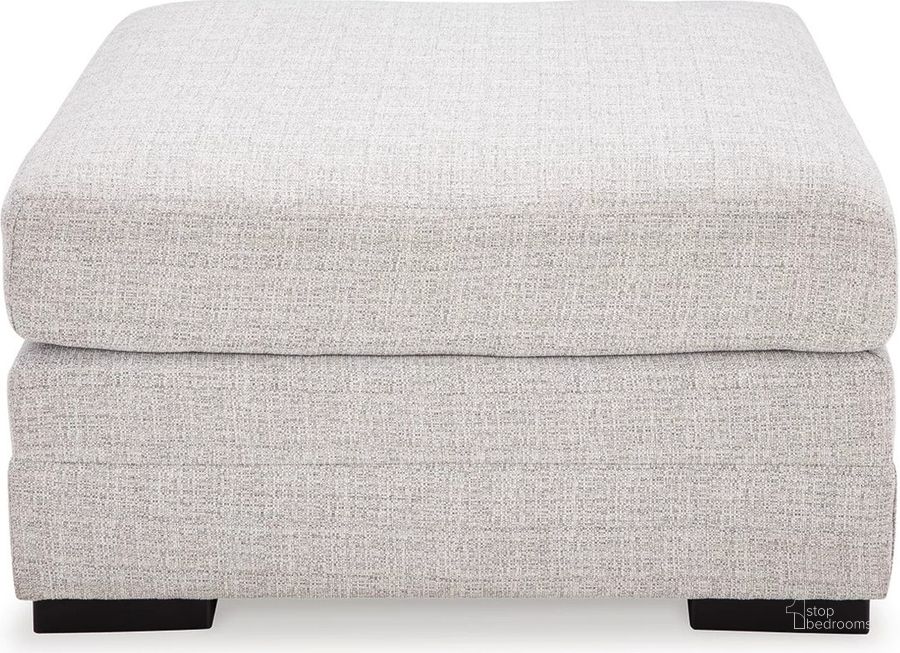 The appearance of Koralynn Oversized Accent Ottoman In Stone designed by Signature Design by Ashley in the modern / contemporary interior design. This stone piece of furniture  was selected by 1StopBedrooms from Koralynn Collection to add a touch of cosiness and style into your home. Sku: 5410208. Material: Fabric. Product Type: Ottoman. Image1