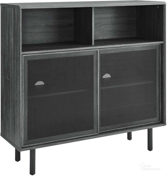 The appearance of Kurtis 47 Inch Display Cabinet In Charcoal designed by Modway in the modern / contemporary interior design. This charcoal piece of furniture  was selected by 1StopBedrooms from Kurtis Collection to add a touch of cosiness and style into your home. Sku: EEI-6237-CHA. Material: Metal. Product Type: Accent Cabinet. Image1