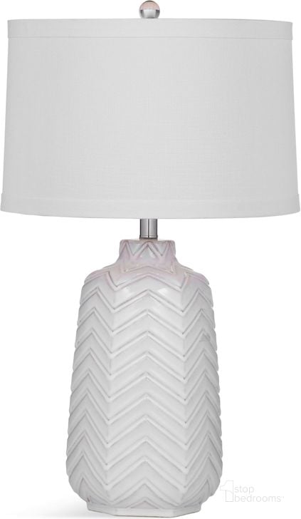 The appearance of Metro White Dalia Table Lamp designed by Bassett Mirror Company in the modern / contemporary interior design. This white piece of furniture  was selected by 1StopBedrooms from Metro Collection to add a touch of cosiness and style into your home. Sku: L3303TEC. Product Type: Table Lamp.