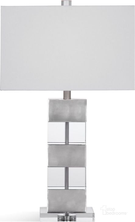 The appearance of Metro Silver Elara Table Lamp designed by Bassett Mirror Company in the modern / contemporary interior design. This silver piece of furniture  was selected by 1StopBedrooms from Metro Collection to add a touch of cosiness and style into your home. Sku: L3328TEC. Product Type: Table Lamp. Material: Crystal.