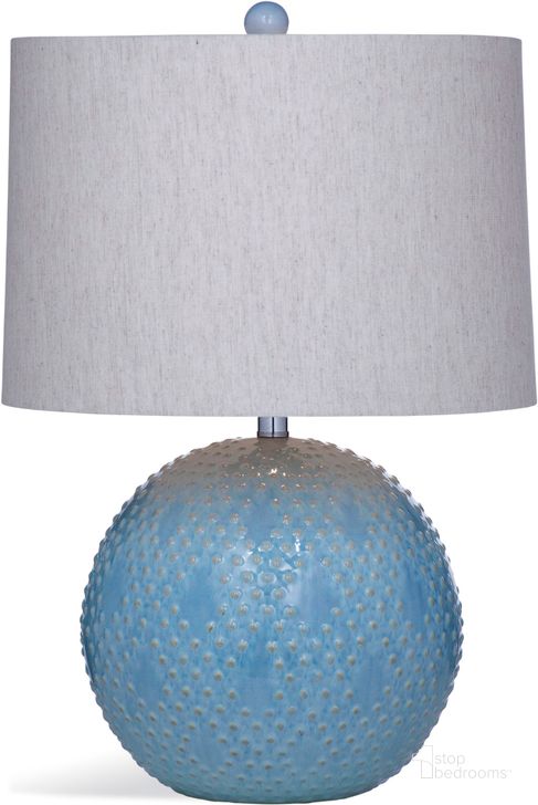 The appearance of Trade Blue Kettler Table Lamp designed by Bassett Mirror Company in the modern / contemporary interior design. This blue piece of furniture  was selected by 1StopBedrooms from Trade Collection to add a touch of cosiness and style into your home. Sku: L3330TEC. Product Type: Table Lamp.