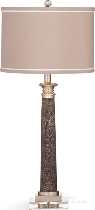 The appearance of Gray Shagreen Table Lamp designed by Bassett Mirror Company in the modern / contemporary interior design. This gray piece of furniture  was selected by 1StopBedrooms from Miscellaneous Collection to add a touch of cosiness and style into your home. Sku: L3343TEC. Product Type: Table Lamp.