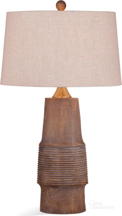 The appearance of L3369tec Farm Wood Tone Table Lamp designed by Bassett Mirror Company in the modern / contemporary interior design. This brown piece of furniture  was selected by 1StopBedrooms from Farm Collection to add a touch of cosiness and style into your home. Sku: L3369TEC. Material: Wood. Product Type: Table Lamp.