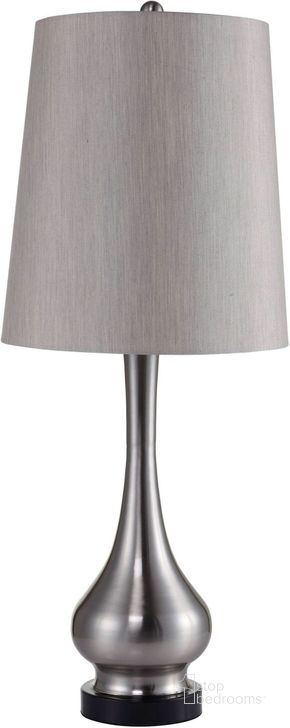 The appearance of Teri 13 Silver Table Lamp designed by Furniture of America in the modern / contemporary interior design. This silver piece of furniture  was selected by 1StopBedrooms from Teri Collection to add a touch of cosiness and style into your home. Sku: L731200SN. Material: Metal. Product Type: Table Lamp.