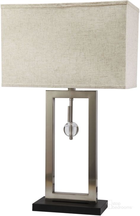 The appearance of Terri 9.5 Silver Table Lamp designed by Furniture of America in the modern / contemporary interior design. This silver piece of furniture  was selected by 1StopBedrooms from Terri Collection to add a touch of cosiness and style into your home. Sku: L731206SN. Material: Metal. Product Type: Table Lamp.