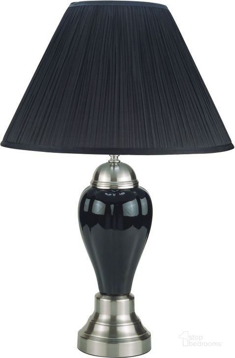 The appearance of Niki Black Table Lamp designed by Furniture of America in the traditional interior design. This black piece of furniture  was selected by 1StopBedrooms from Niki Collection to add a touch of cosiness and style into your home. Sku: L76117BK-6PK. Material: Ceramic. Product Type: Table Lamp.