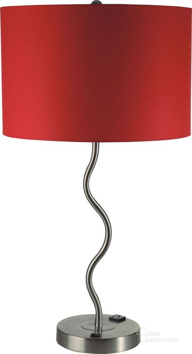 The appearance of Sprig Red Table Lamp Set of 2 designed by Furniture of America in the modern / contemporary interior design. This red piece of furniture  was selected by 1StopBedrooms from Sprig Collection to add a touch of cosiness and style into your home. Sku: L76224T-RD-2PK. Material: Metal. Product Type: Table Lamp.