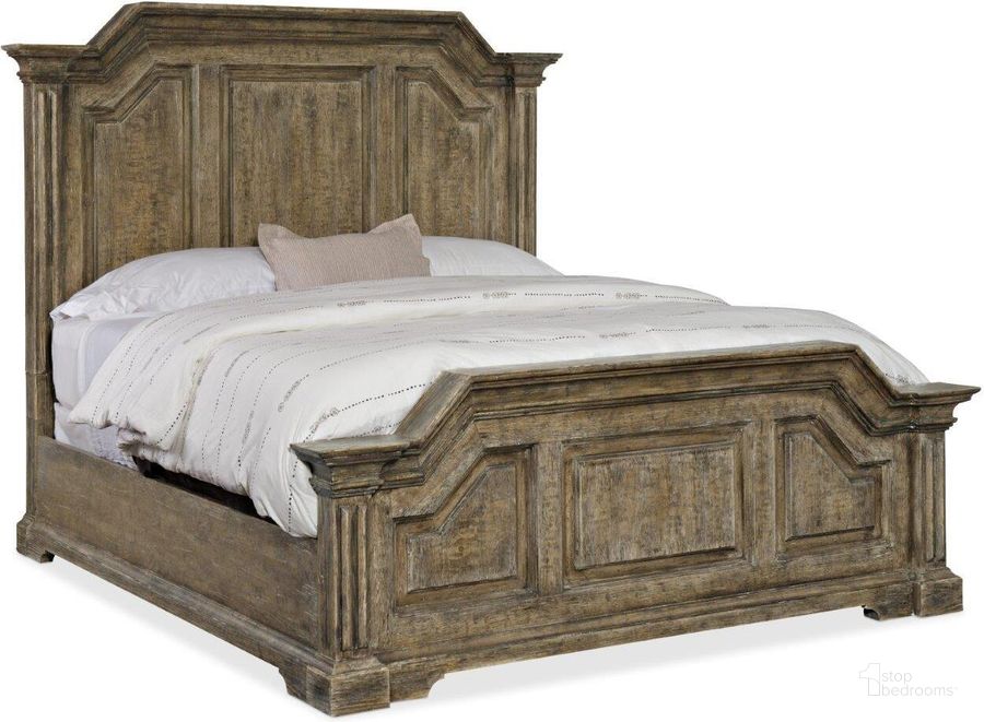 The appearance of La Grange Bradshaw Queen Panel Bed designed by Hooker in the traditional interior design. This medium wood piece of furniture  was selected by 1StopBedrooms from La Grange Collection to add a touch of cosiness and style into your home. Sku: 6960-90251-80;6960-90252-80;6960-90253-80. Bed Type: Panel Bed. Material: Wood. Product Type: Panel Bed. Bed Size: Queen. Image1