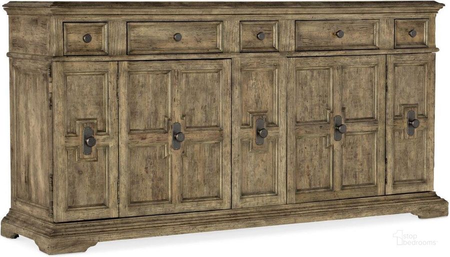 The appearance of La Grange Holman Buffet designed by Hooker in the traditional interior design. This medium wood piece of furniture  was selected by 1StopBedrooms from La Grange Collection to add a touch of cosiness and style into your home. Sku: 6960-75900-81. Material: Wood. Product Type: Buffets, Sideboards and Server. Image1