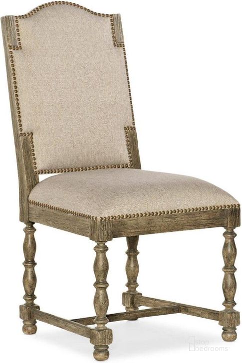 The appearance of La Grange Kruschel Square Back Side Chair set of 2 designed by Hooker in the traditional interior design. This medium wood piece of furniture  was selected by 1StopBedrooms from La Grange Collection to add a touch of cosiness and style into your home. Sku: 6960-75411-81. Material: Fabric. Product Type: Side Chair. Image1