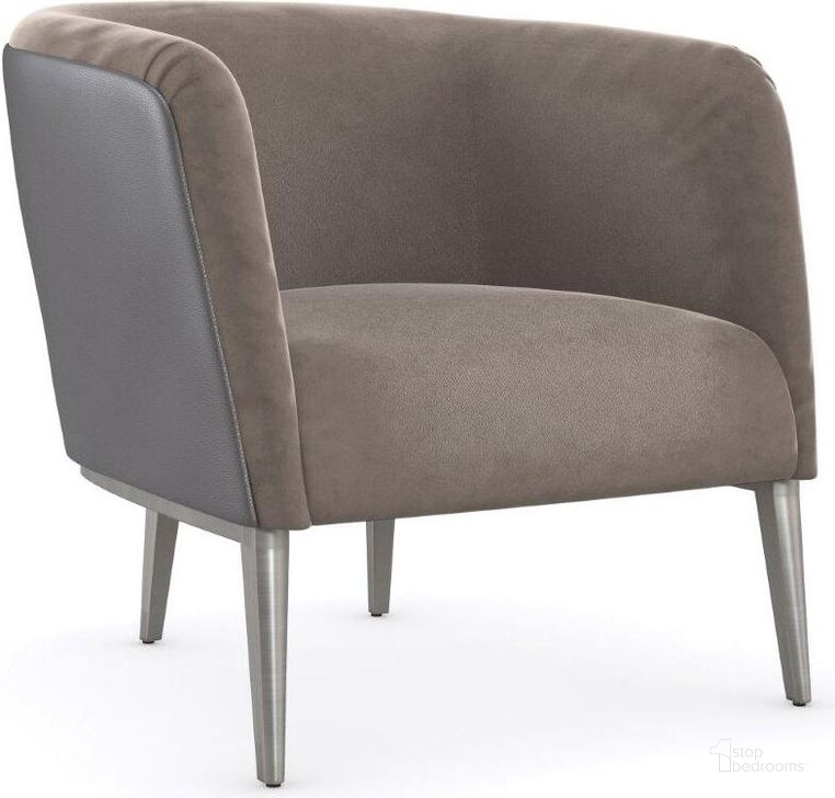 The appearance of Caracole Modern La Moda La Scala Accent Chair designed by Caracole in the transitional interior design. This brown and gray piece of furniture  was selected by 1StopBedrooms from La Moda Collection to add a touch of cosiness and style into your home. Sku: M130-421-034-A. Material: Wood. Product Type: Accent Chair. Image1