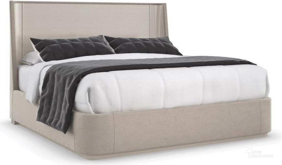 The appearance of Caracole Modern La Moda Da Vita Platform Bed King designed by Caracole in the transitional interior design. This beige piece of furniture  was selected by 1StopBedrooms from La Moda Collection to add a touch of cosiness and style into your home. Sku: M133-421-122H;M133-421-122F;M133-421-122R. Bed Type: Platform Bed. Material: Wood. Product Type: Platform Bed. Bed Size: King. Image1